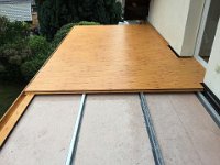 Verlegung Aluminiumboden Holzdekor 3670 56c6f47d6d3